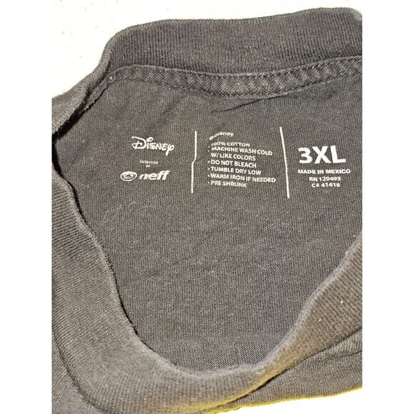 RARE NEFF DISNEY MICKEY MOUSE BLACK SHIRT 3XL VTG Disney Style Beach Mickey - Picture 4 of 5